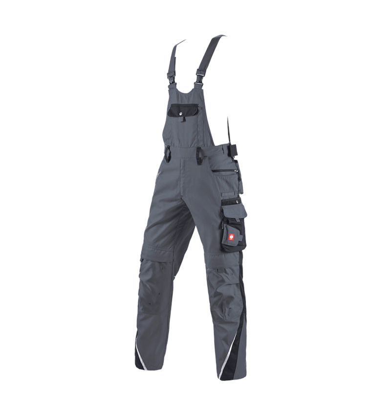 Studená: Nohavice s náprsenkou e.s.motion zima + sivá/čierna 2