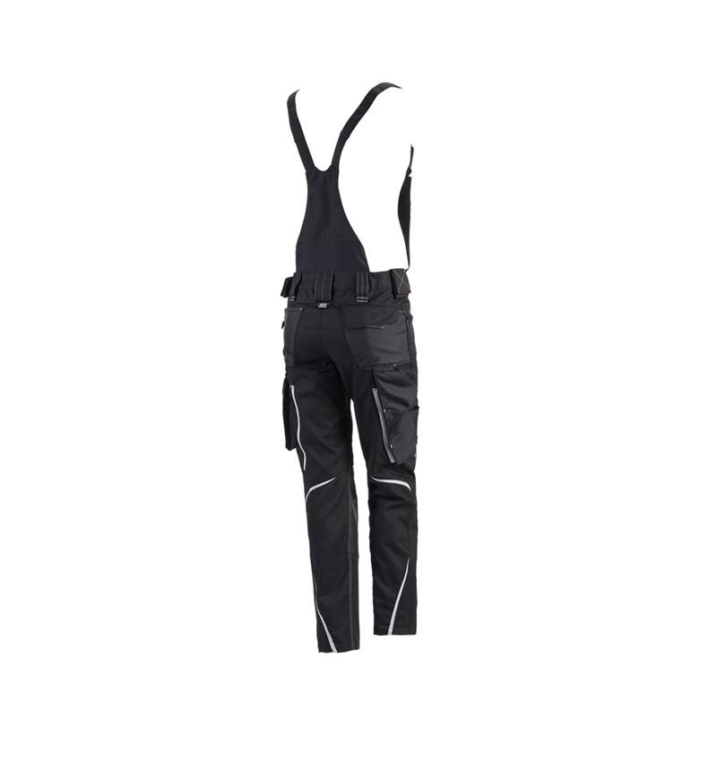 Pracovné nohavice: Dámske nohavice s náprsenkou e.s.motion 2020 + čierna/platinová 3