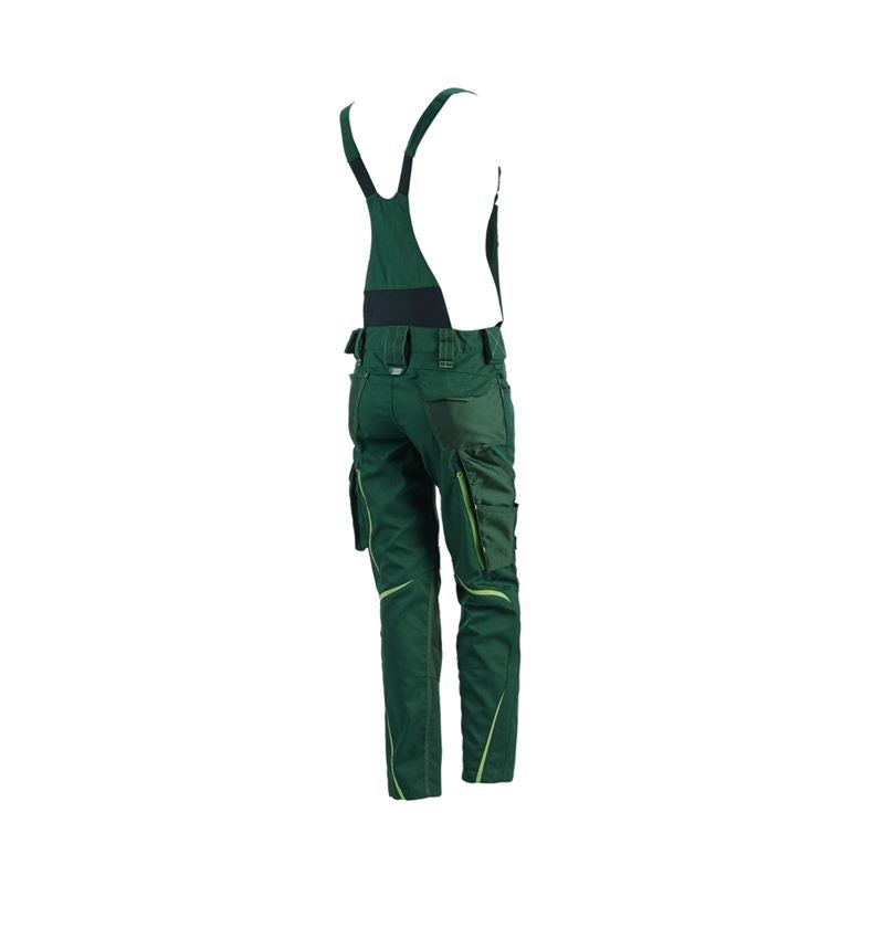Pracovné nohavice: Dámske nohavice s náprsenkou e.s.motion 2020 + zelená/morská zelená 3