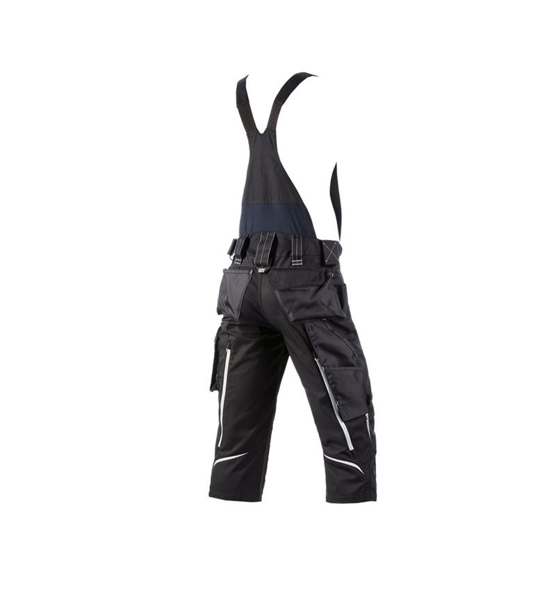 Pracovné nohavice: Pirátske nohavice s náprsenkou e.s.motion 2020 + čierna/platinová 1