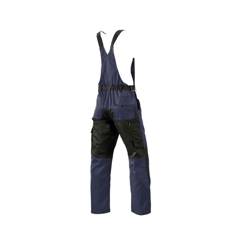 Pracovné nohavice: Nohavice s náprsenkou e.s.image + tmavomodrá/čierna 1