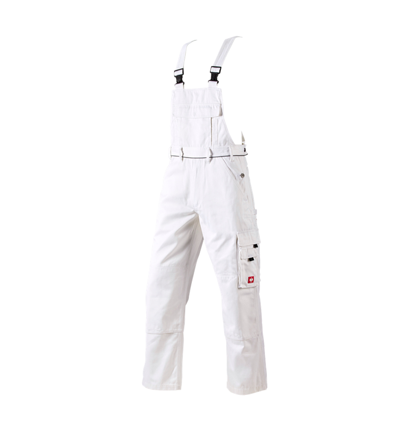 Pracovné nohavice: Nohavice s náprsenkou e.s.classic + biela 2