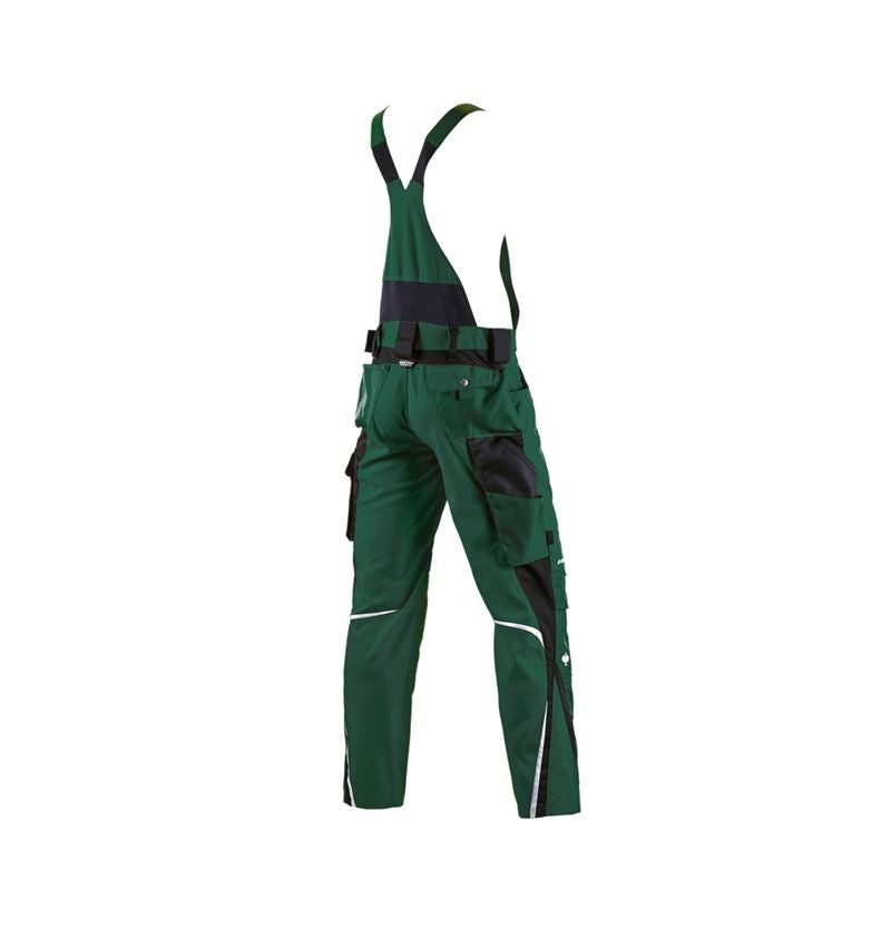 Inštalatér: Nohavice s náprsenkou e.s.motion + zelená/čierna 3