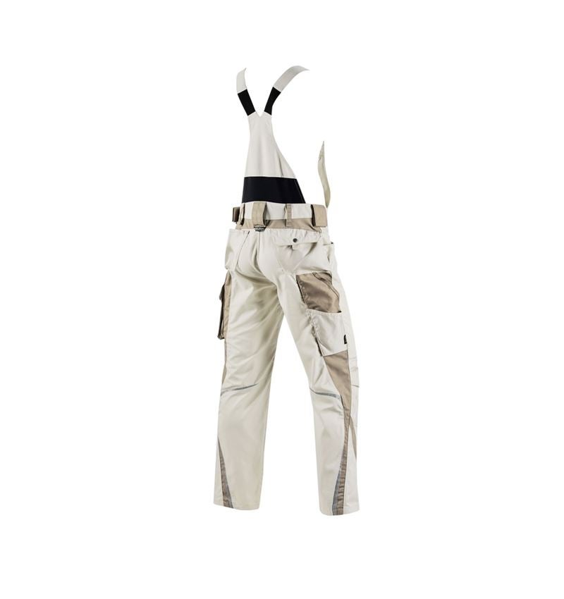Pracovné nohavice: Nohavice s náprsenkou e.s.motion + sádrová/hlinená 2