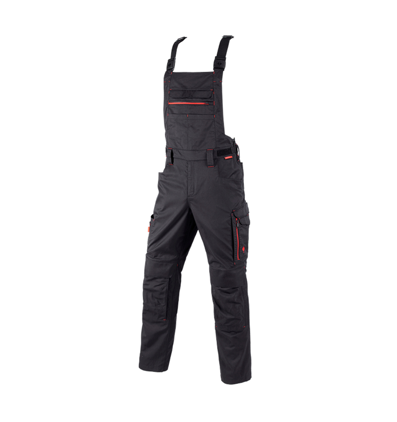 Pracovné nohavice: Nohavice s náprsenkou e.s.concrete light allseason + čierna 3