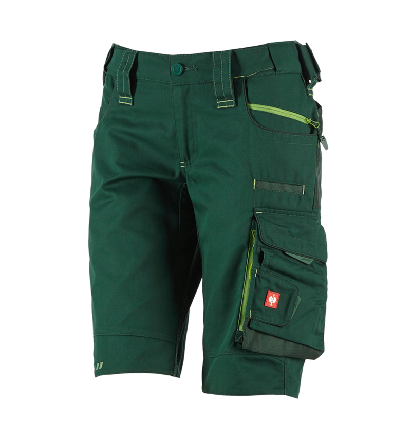 Pracovné nohavice: Šortky e.s.motion 2020, dámske + zelená/morská zelená 2