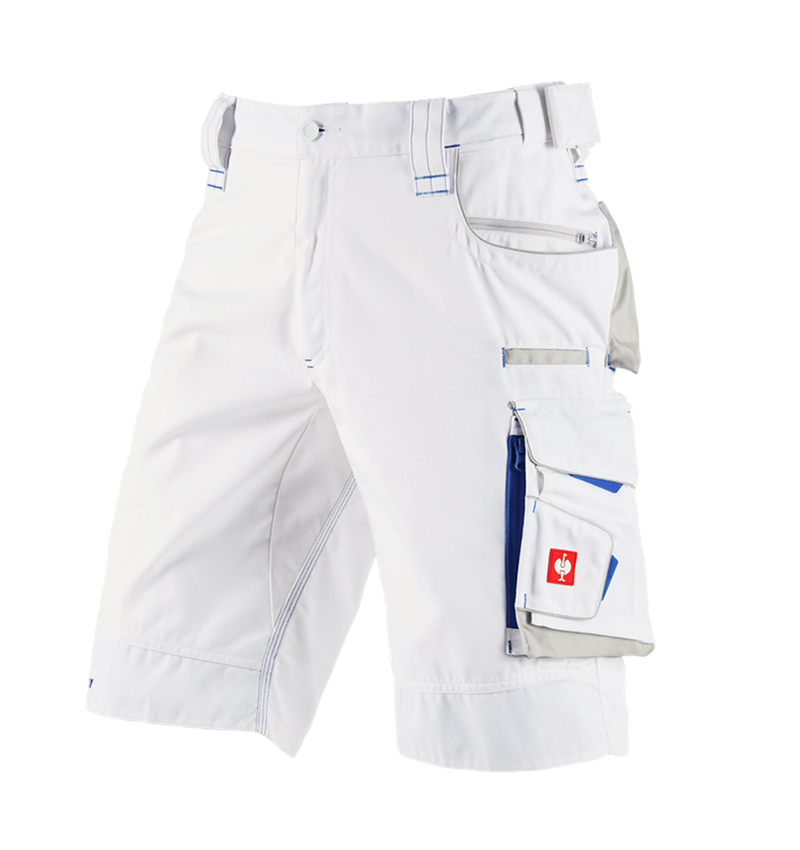 Pracovné nohavice: Šortky e.s.motion 2020 + biela/enciánová modrá 2