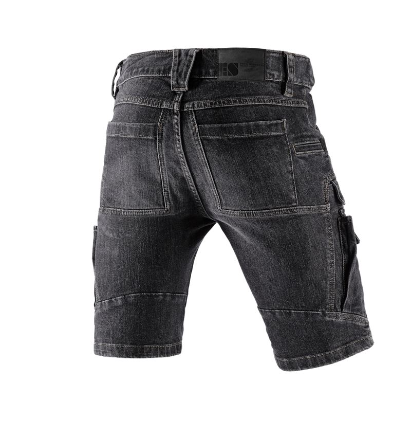 Pracovné nohavice: e.s. cargo pracovné džínsové šortky POWERdenim + blackwashed 3