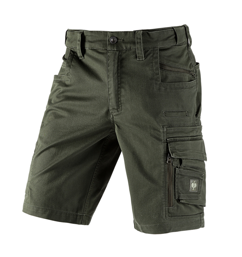 Pracovné nohavice: Šortky e.s.motion ten + maskáčová zelená 2
