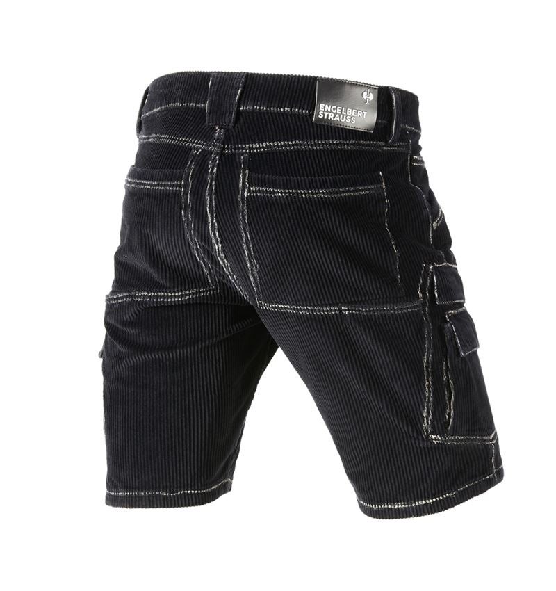 Nohavice: e.s. cargo šortky zo strečového menčestru + čierna 3