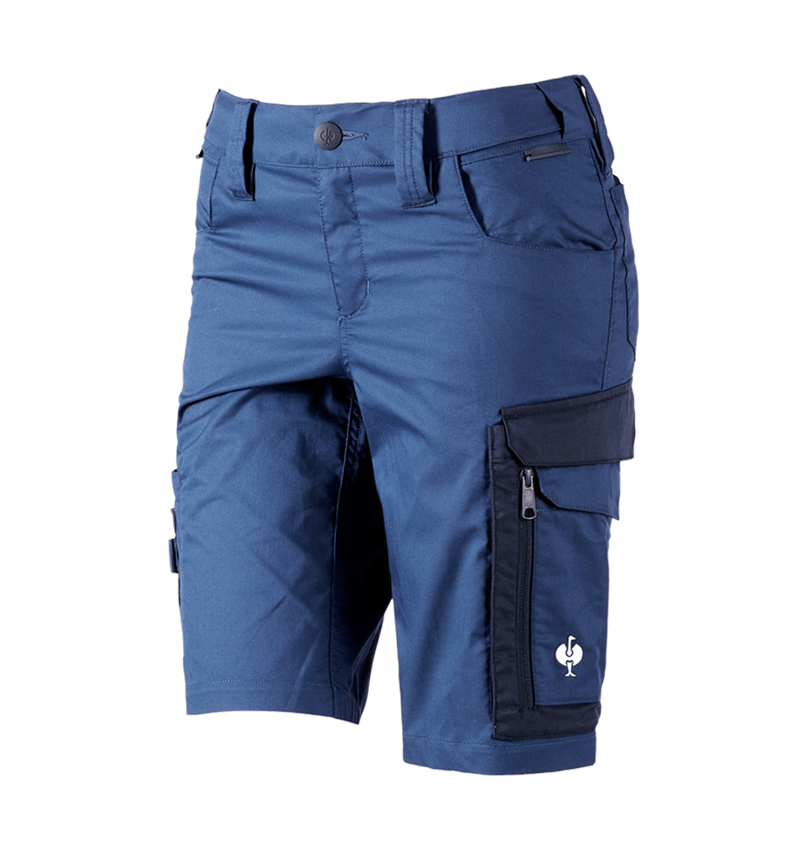 Pracovné nohavice: Šortky e.s.concrete light, dámske + alkalická modrá/tmavomodrá 2