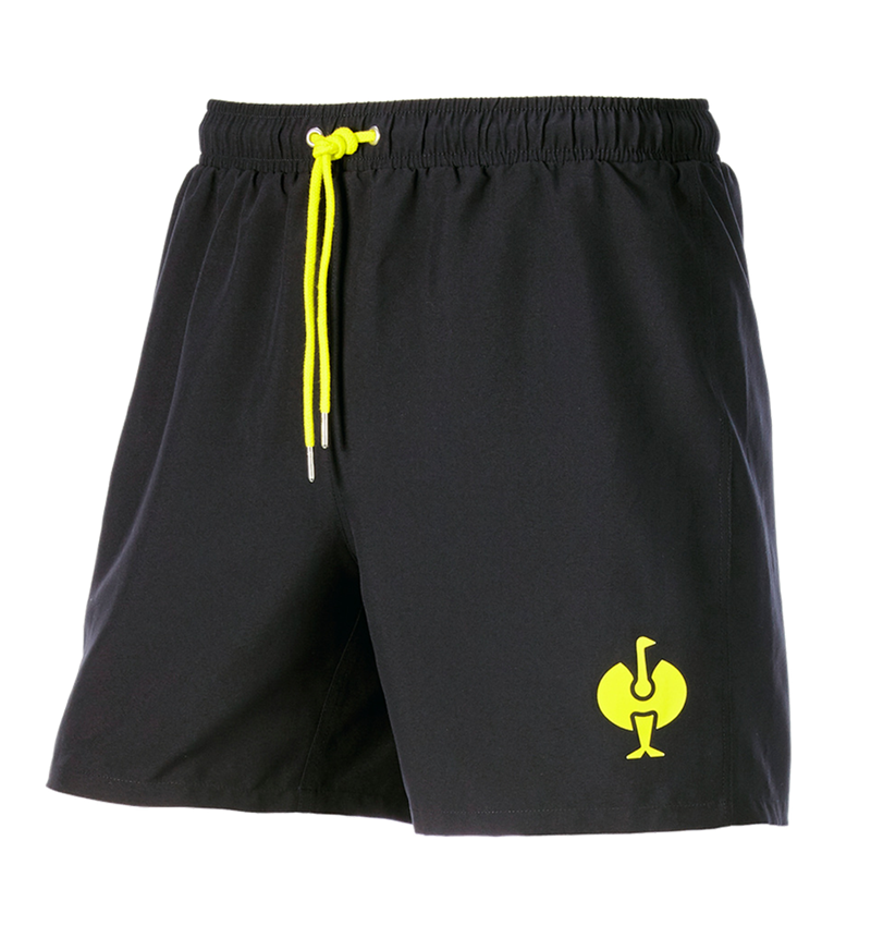 Odevy: Plavecké šortky e.s.trail + čierna/acidová žltá 4
