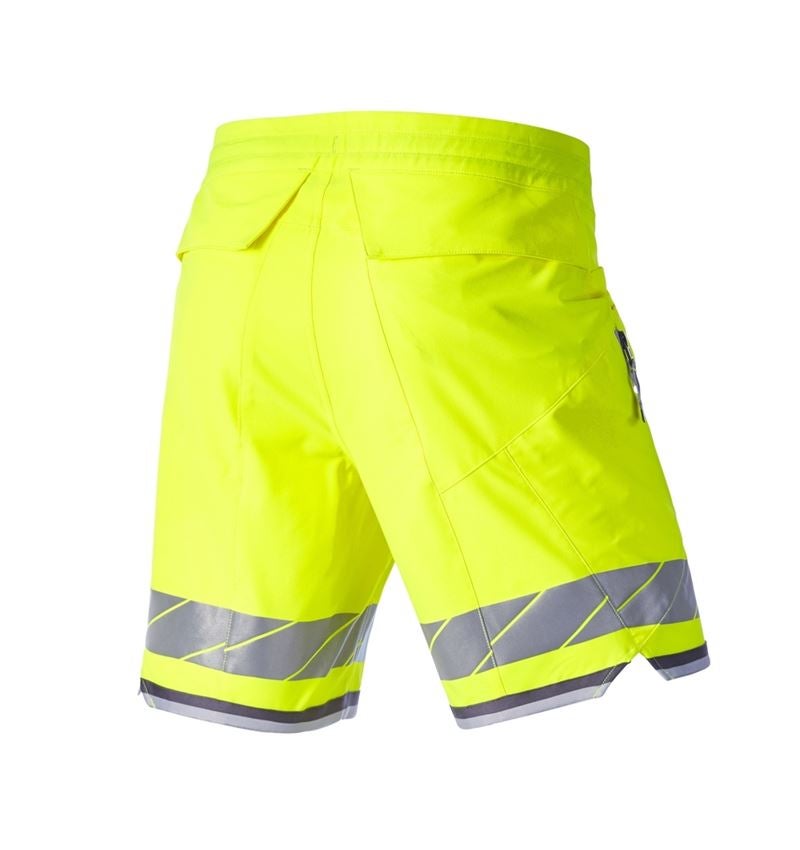 Odevy: Reflexné funkčné šortky e.s.ambition + výstražná žltá/antracitová 9