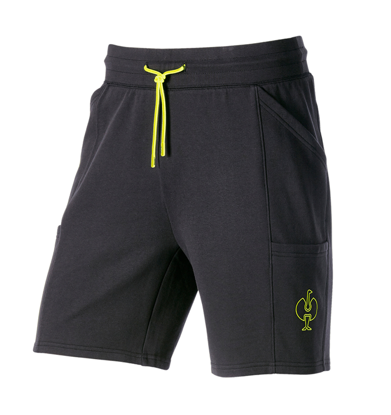 Pracovné nohavice: Teplákové šortky light e.s.trail + čierna/acidová žltá 2