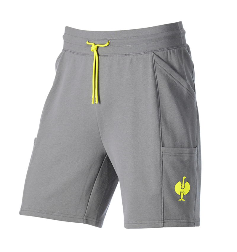 Pracovné nohavice: Teplákové šortky light e.s.trail + čadičovo sivá/acidová žltá 3