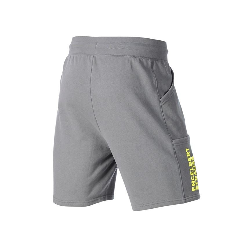 Pracovné nohavice: Teplákové šortky light e.s.trail + čadičovo sivá/acidová žltá 4