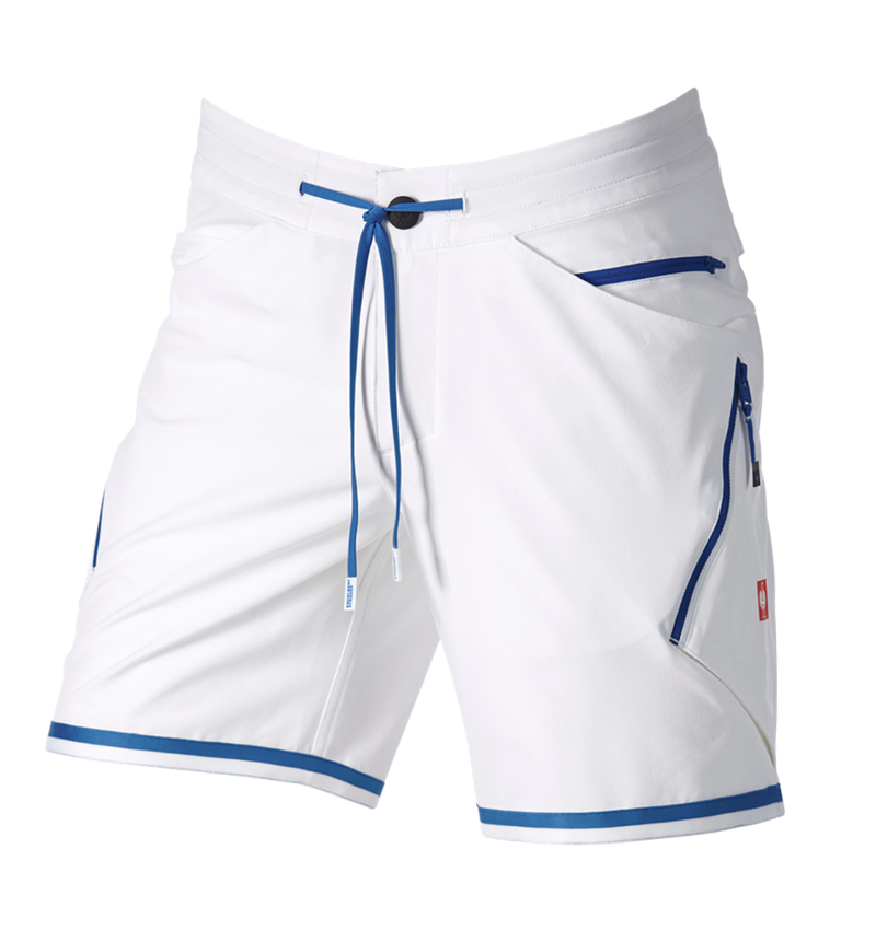 Pracovné nohavice: Šortky e.s.ambition + biela/enciánová modrá 8
