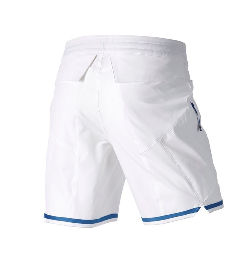 Pracovné nohavice: Šortky e.s.ambition + biela/enciánová modrá 9