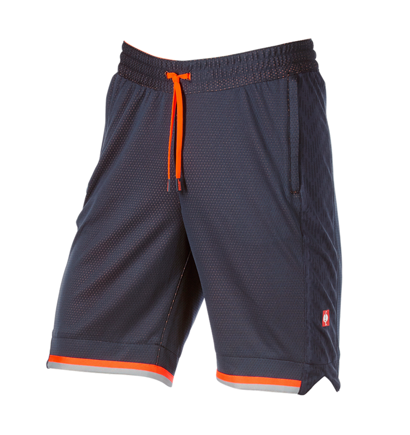 Pracovné nohavice: Funkčné šortky e.s.ambition + tmavomodrá/výstražná oranžová 4