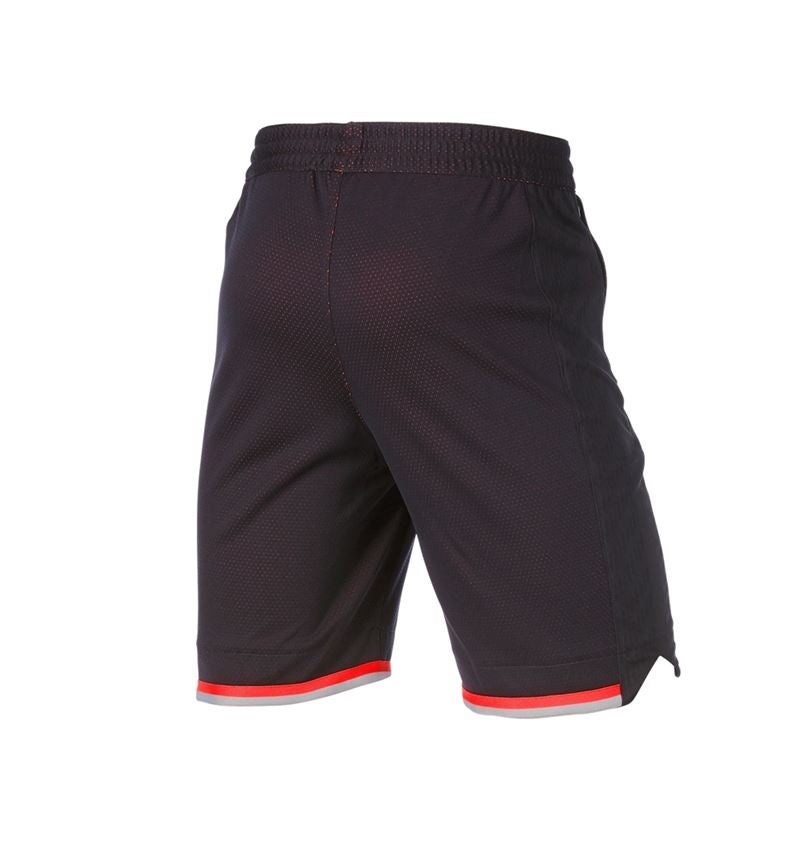 Pracovné nohavice: Funkčné šortky e.s.ambition + čierna/výstražná červená 4