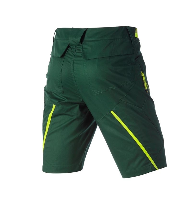 Pracovné nohavice: Šortky s viacerými vreckami e.s.ambition + zelená/výstražná žltá 7