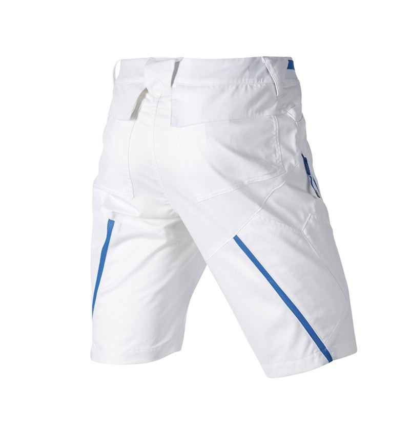 Pracovné nohavice: Šortky s viacerými vreckami e.s.ambition + biela/enciánová modrá 7
