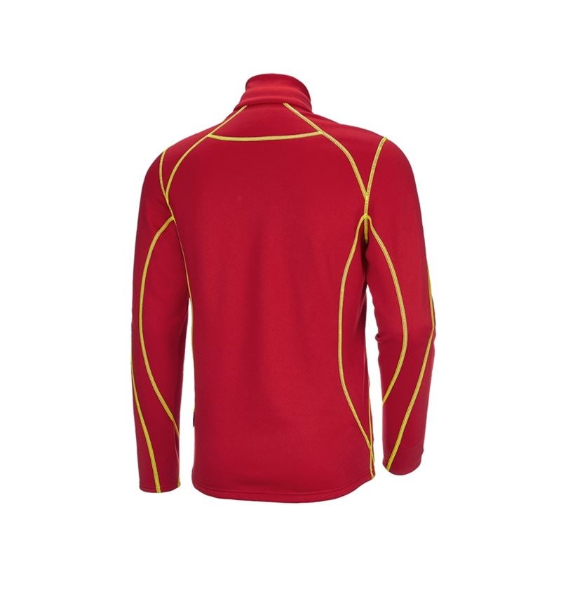 Studená: Funkčný sveter thermo stretch e.s.motion 2020 + ohnivá červená/výstražná žltá 3