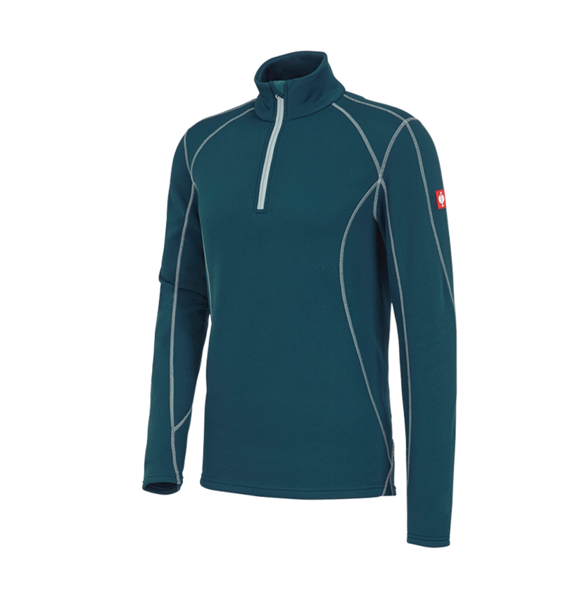 Tričká, pulóvre a košele: Funkčný sveter thermo stretch e.s.motion 2020 + morská modrá/platinová 2
