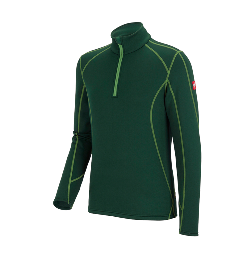 Tričká, pulóvre a košele: Funkčný sveter thermo stretch e.s.motion 2020 + zelená/morská zelená 2
