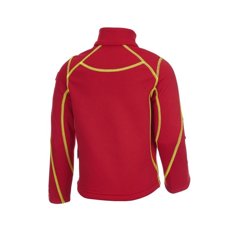 Tričká, pulóvre a košele: Termo strečový funk. sveter e.s.motion 2020,detsk. + ohnivá červená/výstražná žltá 1