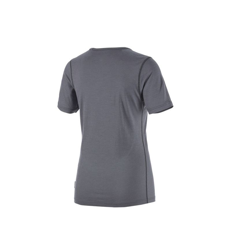 Funkčné spodné prádlo: Tričko merino e.s., dámske + cementová/grafitová 3