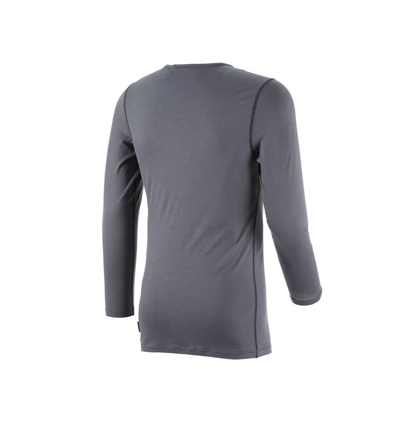 Spodná bielizeň | Termo oblečenie: Tričko s dlhým rukávom e.s. merino, pánske + cementová/grafitová 2