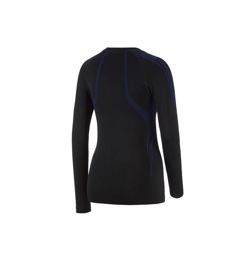 Funkčné spodné prádlo: e.s. Funk. tričko dlhým rukávom seamless-warm,dám. + čierna/enciánová modrá 3
