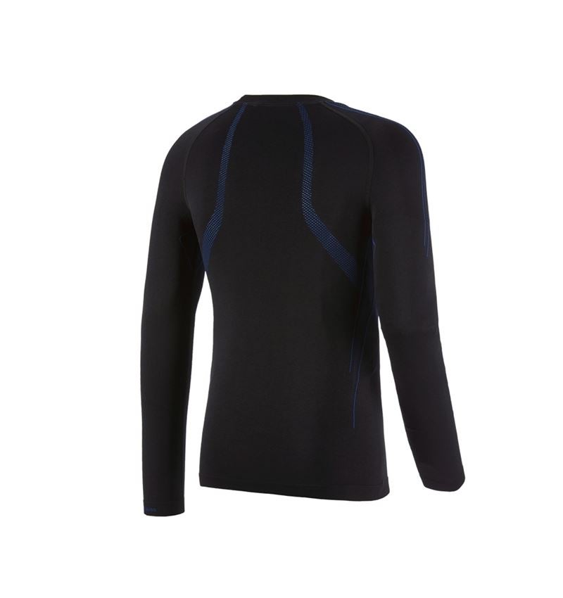 Spodná bielizeň | Termo oblečenie: e.s. Funkčné tričko s dlhým rukávom seamless-warm + čierna/enciánová modrá 2