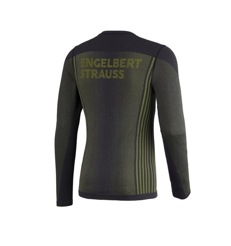Spodná bielizeň | Termo oblečenie: Funkčné tričko s dlhými rukávmi e.s.trail seamless + čierna/acidová žltá 5