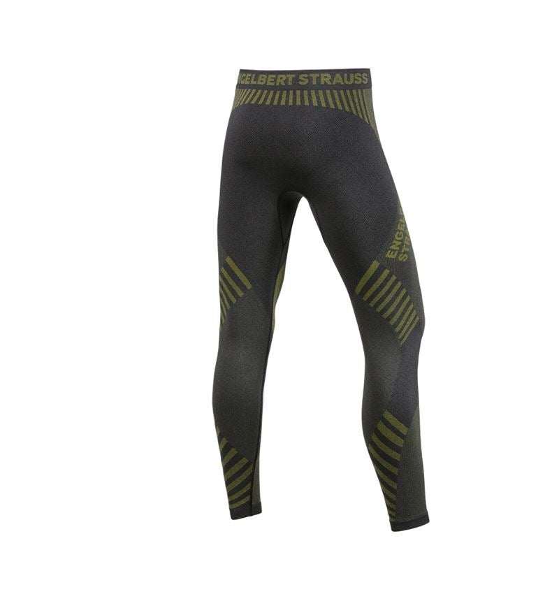 Spodná bielizeň | Termo oblečenie: Funkčné spodky e.s.trail seamless – warm + čierna/acidová žltá 4