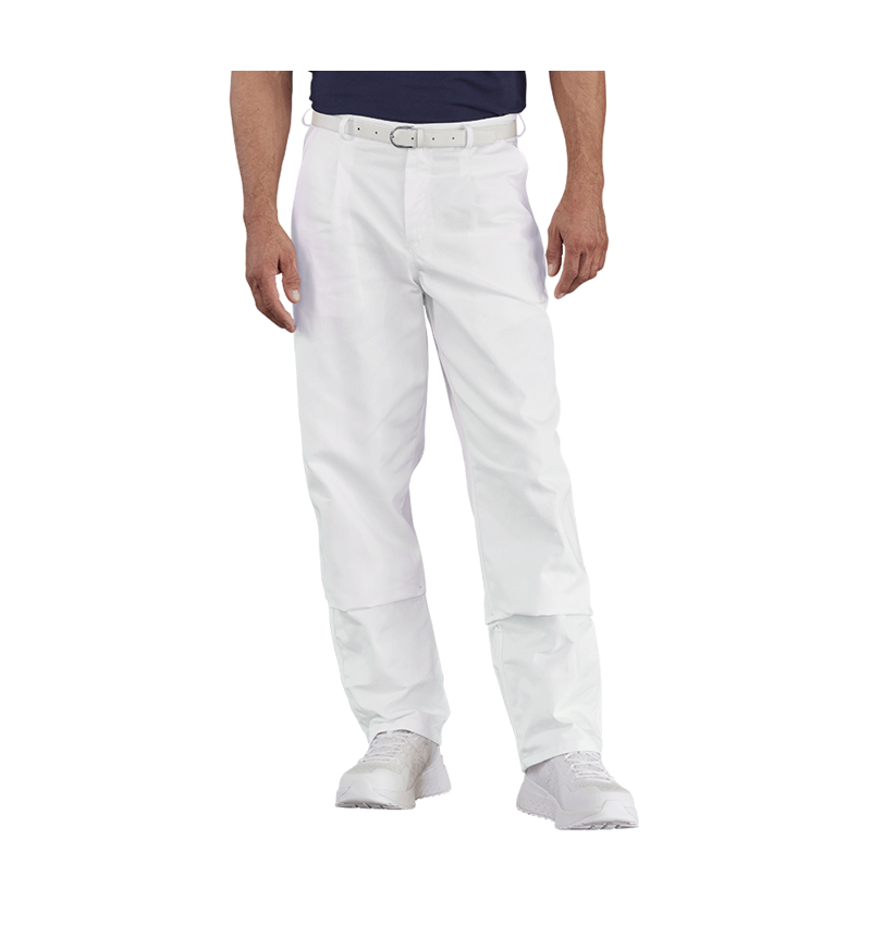 Pracovné nohavice: Pánske pracovné nohavice Christoph + biela