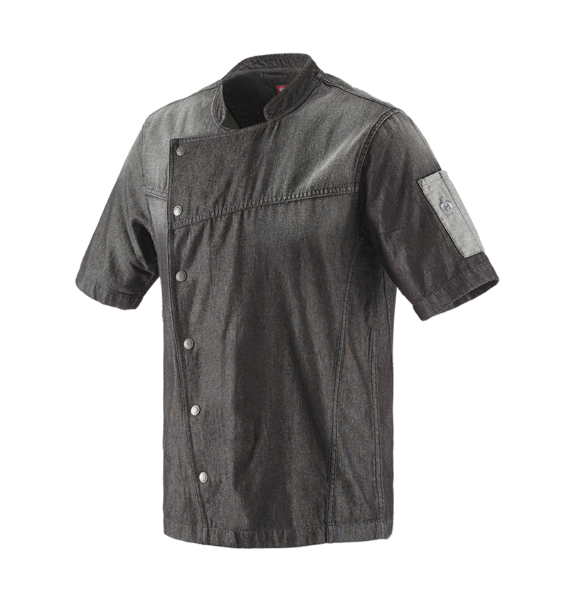Tričká, pulóvre a košele: Kuchárska bunda denim e.s. + graphitewashed 2
