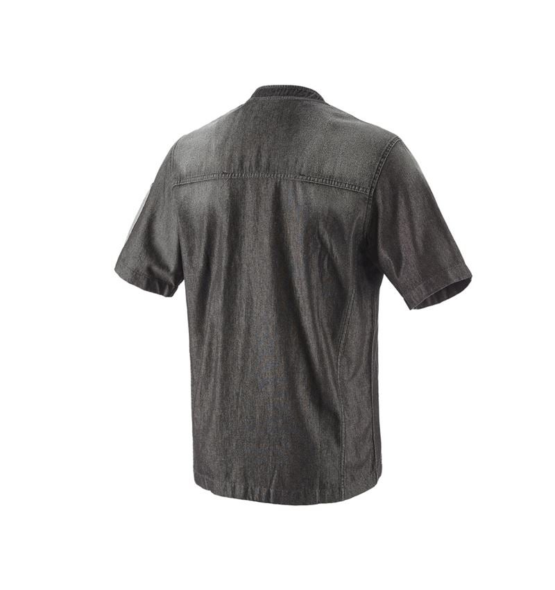 Tričká, pulóvre a košele: Kuchárska bunda denim e.s. + graphitewashed 3