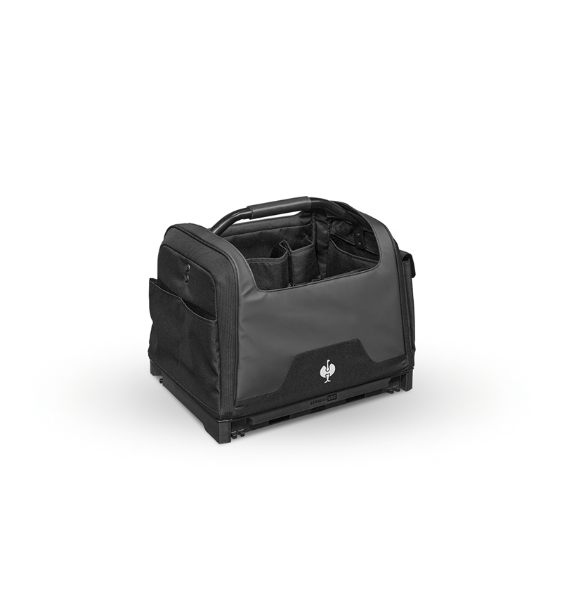 Systém STRAUSSbox: STRAUSSbox vrecko na náradie otvorené + čierna