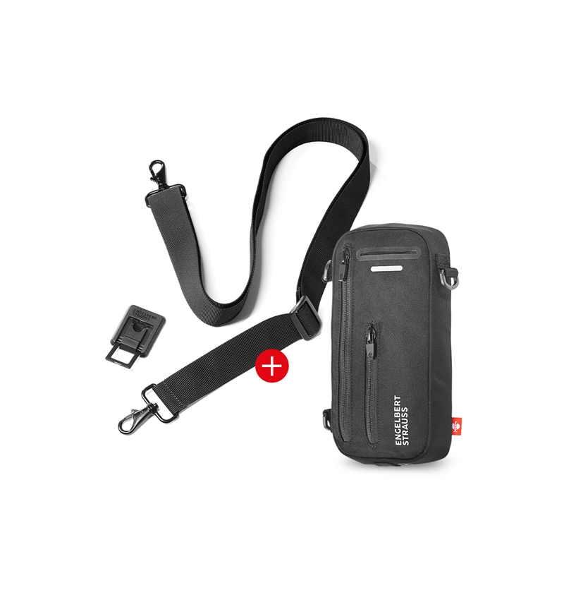 Doplnky: SÚPRAVA: e.s. phone leash + bag + čierna