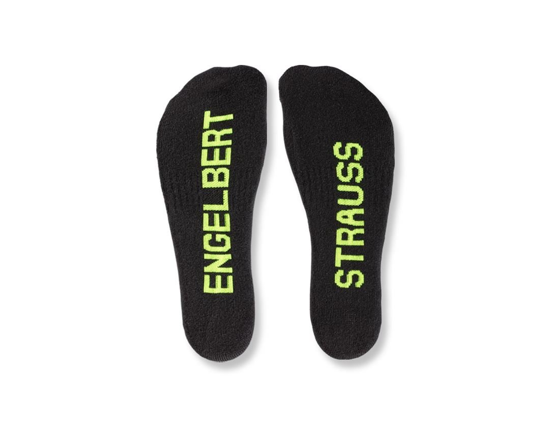 Ponožky | Pančuchy: Univerzálne ponožky e.s. Classic light/high + čierna/výstražná žltá