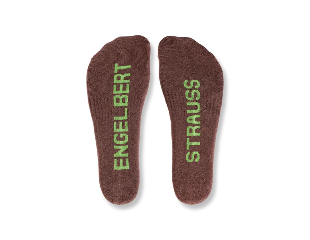 Ponožky | Pančuchy: Univerzálne ponožky e.s. Classic light/high + gaštanová/morská zelená