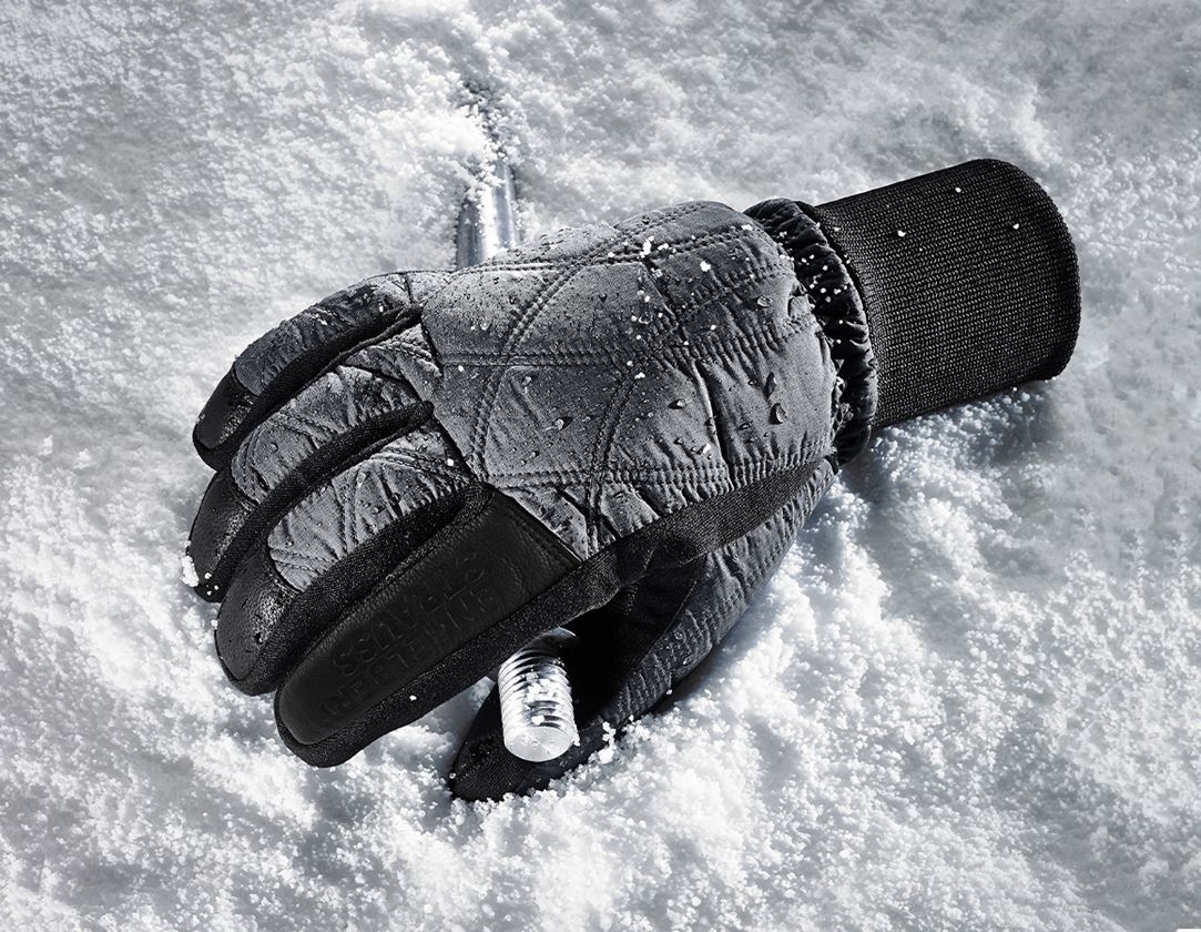 Hybridné: Zimné rukavice e.s. Hybrid Ice + grafitová melanž
