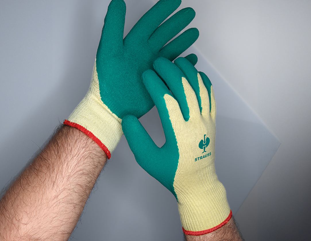 S povrchovou úpravou: Latexové úpletové rukavice Super Grip