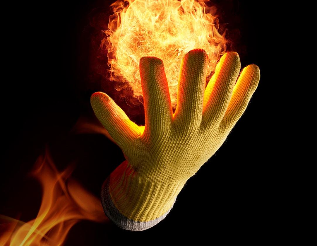 Textil: Aramidové úpletové rukavice Fireblade