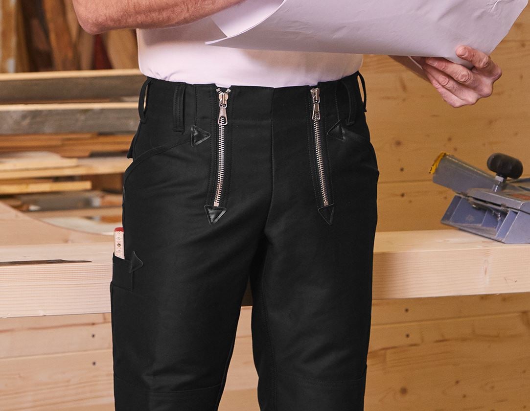 Pracovné nohavice: Cechové nohavice e.s. Doppelpilot, bez rozšírenia + čierna 1