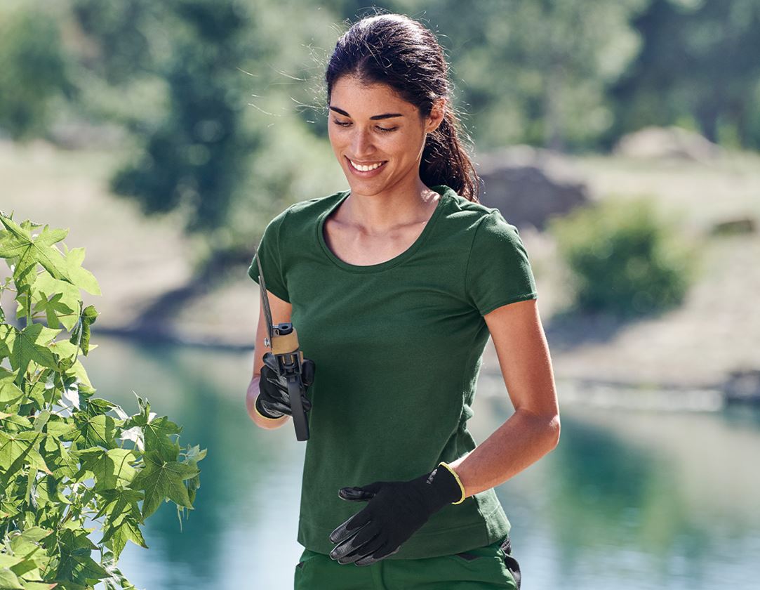Lesníctvo / Poľnohospodárstvo: Funkčné tričko poly cotton e.s., dámske + zelená