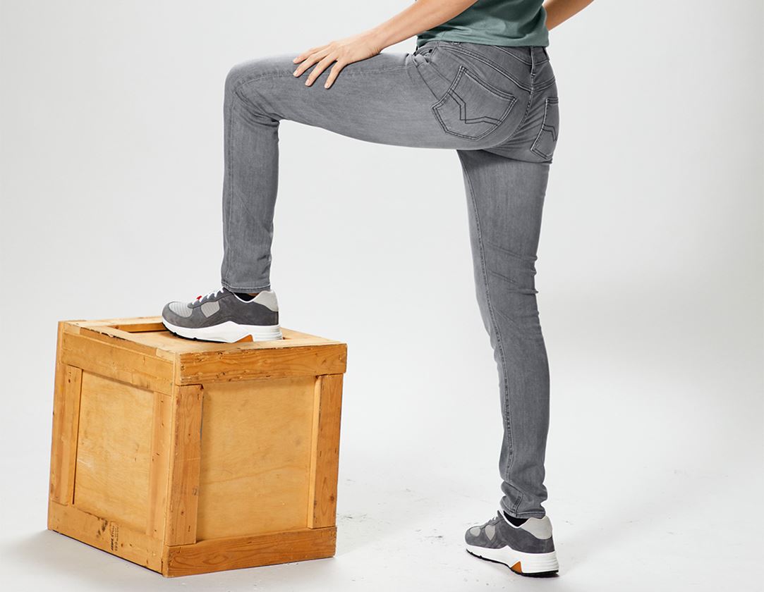 Pracovné nohavice: e.s. 5-vreckové džínsy, dámske + graphitewashed 1