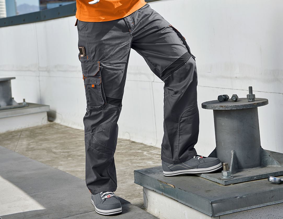 Pracovné nohavice: Nohavice do pása e.s.akzent + antracitová/oranžová 1